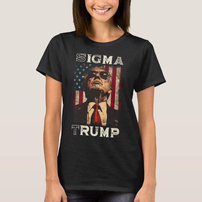 President Donald Trump - Sigma Trump  T-Shirt (Front)