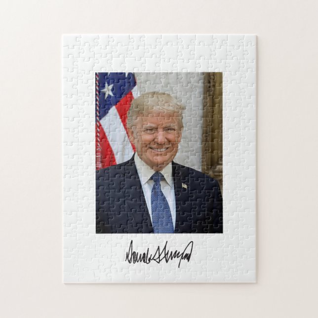 President Donald Trump Smiling Jigsaw Puzzle (Vertical)