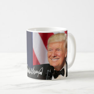 President Donald Trump With His Signature Coffee Mug