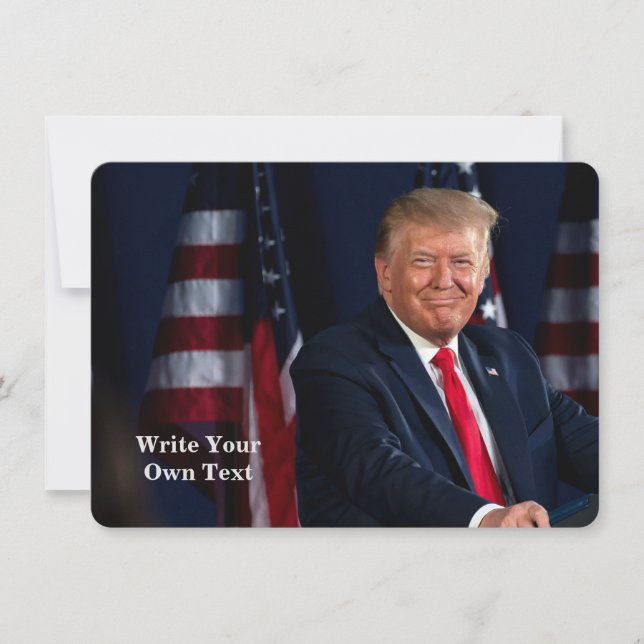 President Donald Trump - Write Your Own Text (Front)