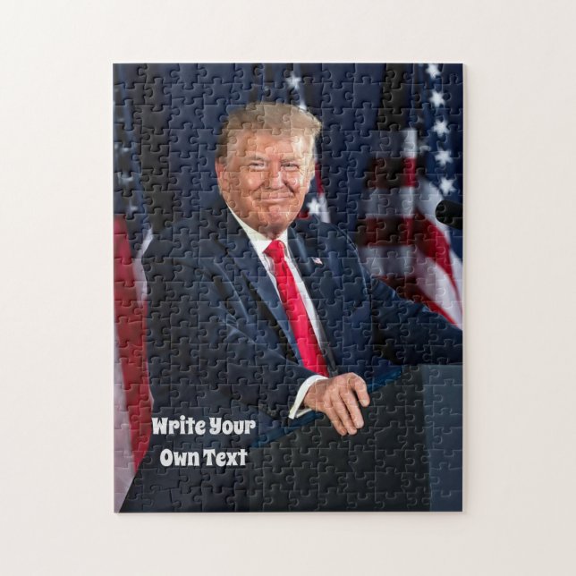President Donald Trump - Write Your Own Text    Ji Jigsaw Puzzle (Vertical)