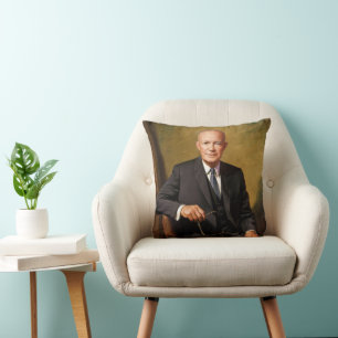 President Dwight D. Eisenhower Republic Portrait   Cushion