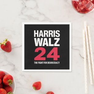 President Elect Kamala Harris & Tim Walz 2024  Napkin
