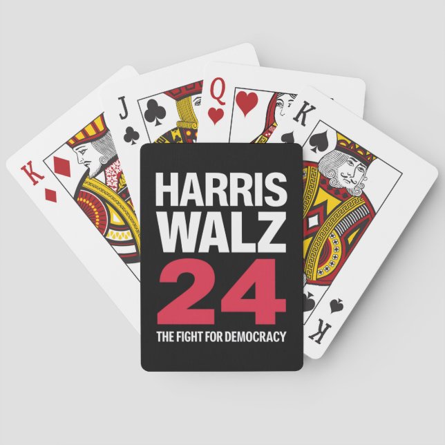 President Elect Kamala Harris & Tim Walz 2024  Playing Cards (Back)
