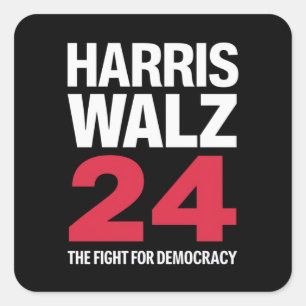 President Elect Kamala Harris & Tim Walz 2024 Square Sticker