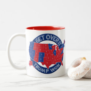 President Elect Trump Won Red White Blue Coffe Mug