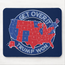 President Elect Trump Won Red White Blue Mousepad