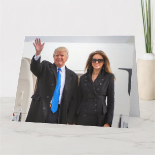President & First Lady Trump Card