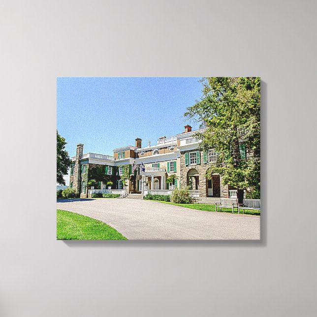 President Franklin D. Roosevelt’s (FDR) Mansion Canvas Print (Front)