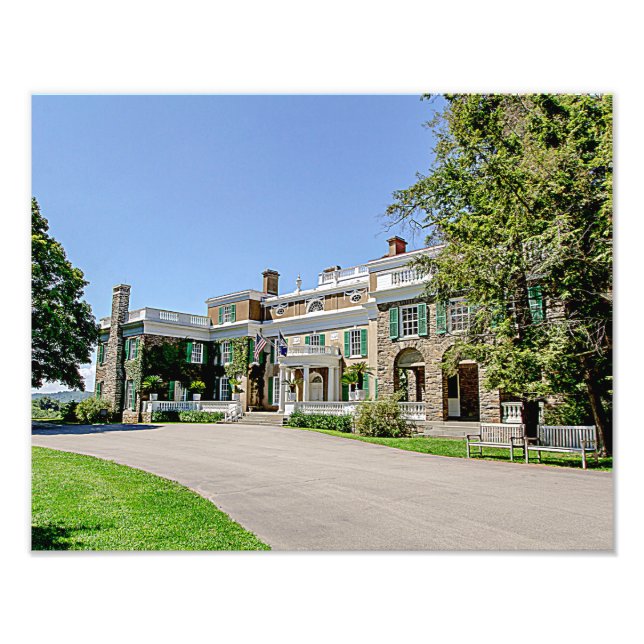 President Franklin D. Roosevelt’s (FDR) Mansion Photo Print (Front)