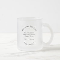 President Frosted Glass Coffee Mug