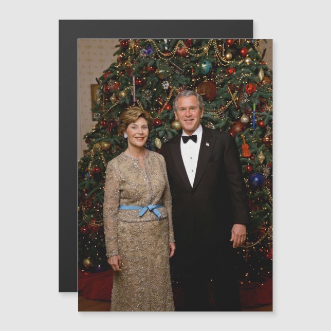 President George Bush, Laura Christmas White House (Front/Back)