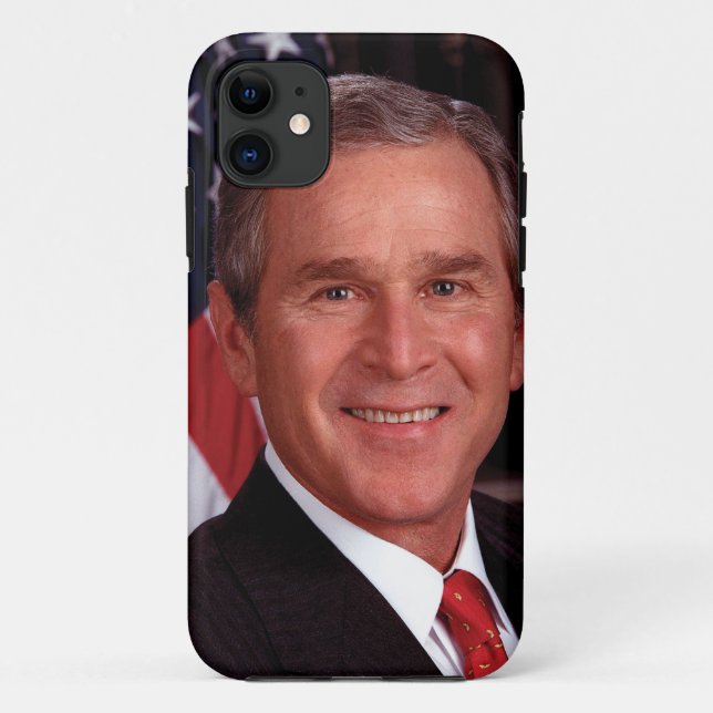 President George W Bush Official Portrait Case-Mate iPhone Case (Back)
