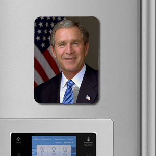 President George W Bush Official Portrait Magnet