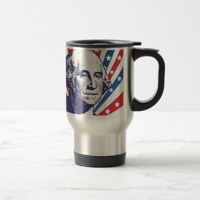 president George Washington Travel Mug (Right)