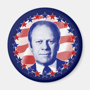 President Gerald Ford Stars and Stripes Magnet