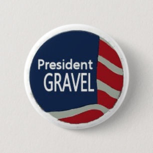 President Gravel Flag Pin