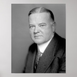 President Herbert Hoover Portrait Poster