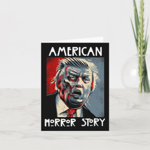President Horror American Zombie Story Halloween T Card