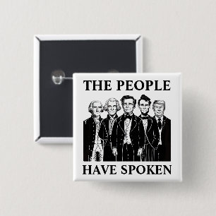 President Inauguration 15 Cm Square Badge