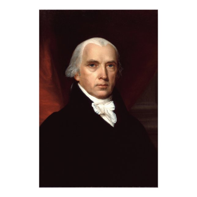 President James Madison Portrait by John Vanderlyn Photo Print (Front)