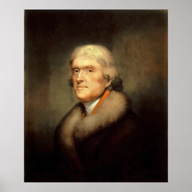 President Jefferson Painting Poster (Front)