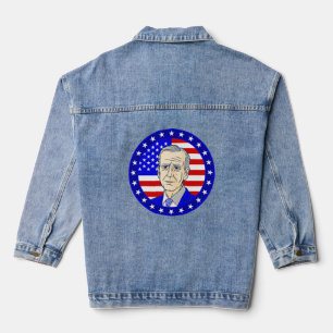 president joe biden american flag denim jacket