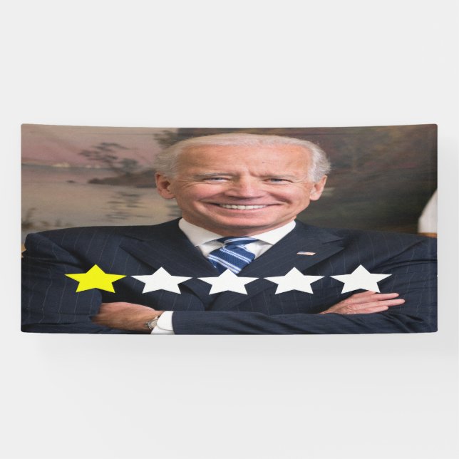President Joe Biden Approval Rating Banner (Horizontal)