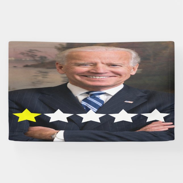 President Joe Biden Approval Rating Banner (Horizontal)