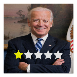 President Joe Biden Approval Rating Poster