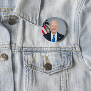 President Joe Biden Official 2021 Portrait 6 Cm Round Badge