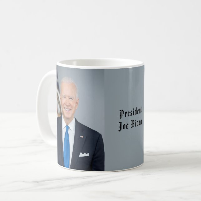 President Joe Biden Official 2021 Portrait Coffee Mug (Front Left)