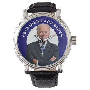 President Joe Biden Portrait on Blue Watch