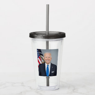 President Joe Biden White House Portrait Acrylic Tumbler