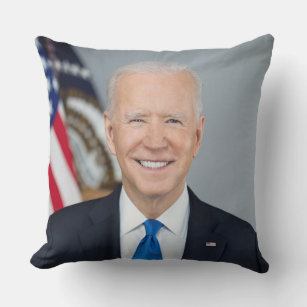 President Joe Biden White House Portrait   Cushion