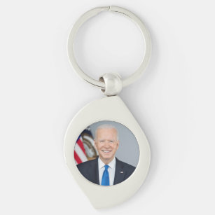 President Joe Biden White House Portrait   Key Ring