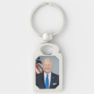 President Joe Biden White House Portrait   Key Ring