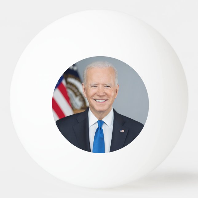 President Joe Biden White House Portrait   Ping Pong Ball (Front)