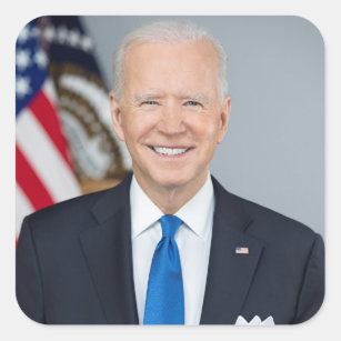 President Joe Biden White House Portrait   Square Sticker