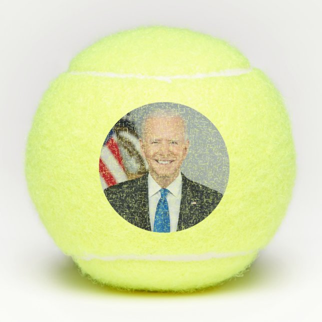 President Joe Biden White House Portrait   Tennis Balls (Front)