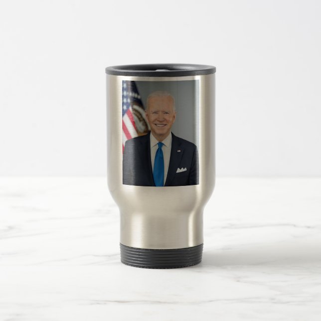 President Joe Biden White House Portrait   Travel  Travel Mug (Center)