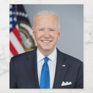 President Joe Biden White House Portrait   Wine Label