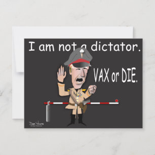 President Joe is not a Dictator Postcard