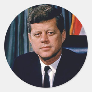 President John F. Kennedy Classic Round Sticker