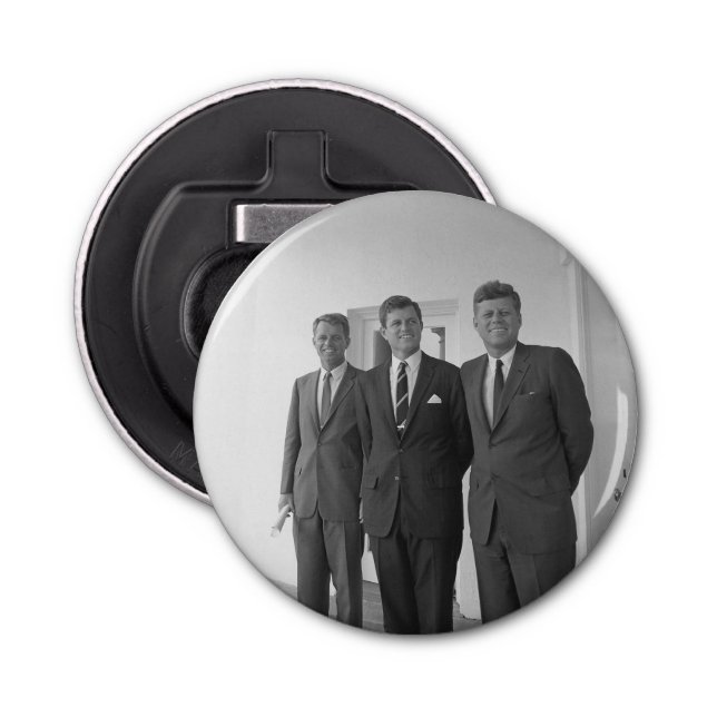 President John Kennedy & Brothers American Camelot Bottle Opener (Front)