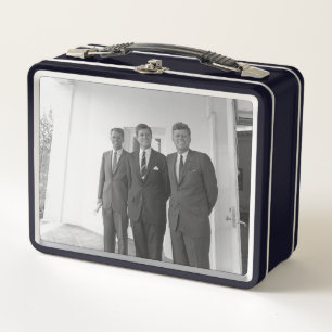 President John Kennedy & Brothers American Camelot Metal Lunch Box