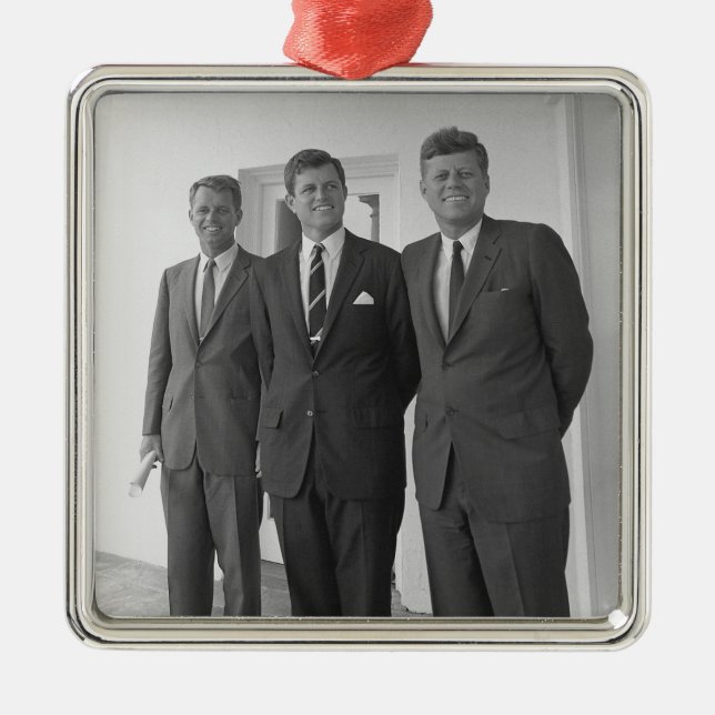 President John Kennedy & Brothers American Camelot Metal Tree Decoration (Front)
