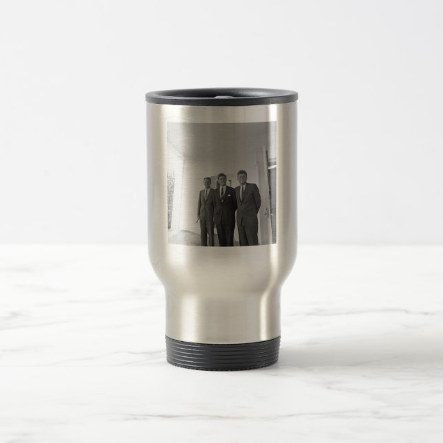 President John Kennedy & Brothers American Camelot Travel Mug (Center)