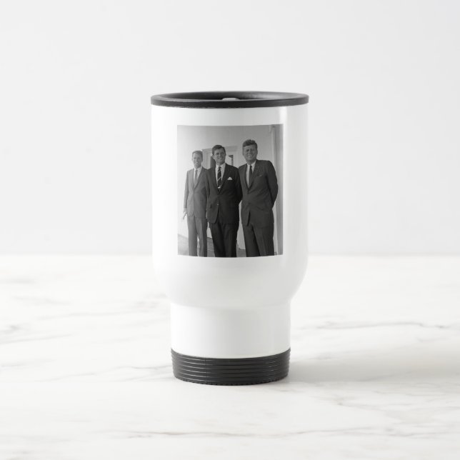 President John Kennedy & Brothers American Camelot Travel Mug (Center)