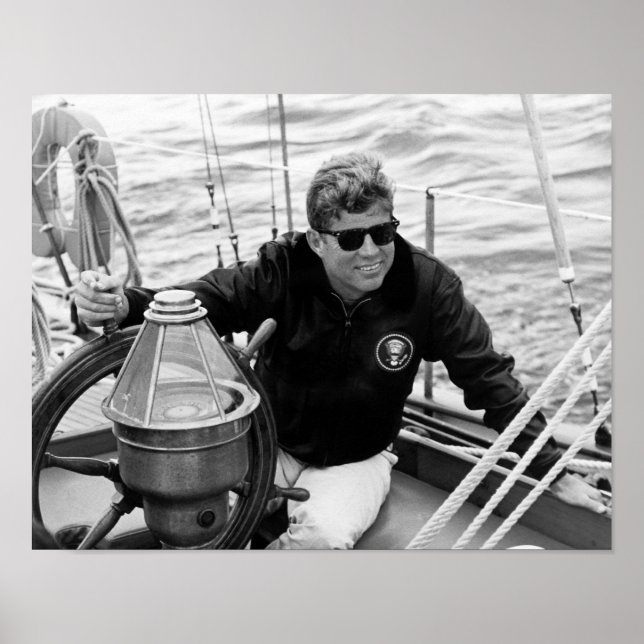 President John Kennedy Sailing Poster (Front)